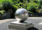 Brushed Outdoor Wangstone Decor Sculpture Stainless Steel Water Ball Fountain supplier