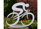 Durable Art Cycling Large Garden Sculptures , Contemporary Garden Sculptures