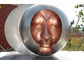 Welding Decorations Metal Bronze Statue Abstract Garden Sculpture 200cm Dia supplier