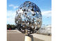 Egg Hollow Shape Stainless Steel Sculpture , Metal Ball Sculpture Corrosion Stability supplier