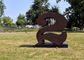 Contemporary Decoration Outdoor Metal Art Sculpture Corten Steel Number Sculpture supplier