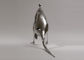 Art Modern Stainless Steel Sculpture Kangaroo Animal Human Head And Hands