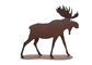 Metal Art Large Moose Statue Corten Steel Sculpture Garden Animal Sculpture supplier