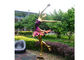 Titanium Plated Life Size Stainless Steel Sculpture Fabrication Of Dancing Girl Statue supplier