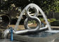 8 Shape Modern Stainless Steel Sculpture Fabrication Outdoor Water Fountain