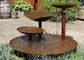 Cascading Outdoor Waterfall Corten Steel Water Feature Fountain For Garden