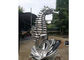 Modern Outdoor Stainless Steel Sculpture Seahorse Sculpture Matt Finish