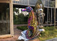 Modern Outdoor Stainless Steel Sculpture Seahorse Sculpture Matt Finish