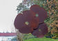 Welding Garden Usage Flower Sculpture , Rose Sculpture Custom Shape supplier