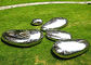 Customized Modern Stainless Steel Sculpture Polished Garden Sculpture For Lawn