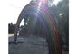 Large Garden Stainless Steel Sculpture Colorful Metal Rainbow Sculpture