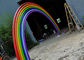 Large Garden Stainless Steel Sculpture Colorful Metal Rainbow Sculpture supplier