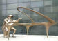 Decoration Modern Art Decoration Pianist Statue Custom Bronze Pianist Sculpture supplier