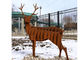 Contemporary Corten Steel Outdoor Deer Sculpture supplier