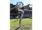 Matt Stainless Steel Dancer Sculpture 250cm Height For Outdoor Decoration supplier
