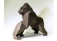 Contemporary Painted Stainless Steel Ape Sculpture 100cm Height supplier