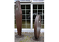 Garden Decoration Painted Stainless Steel Metal Sculpture Art 200cm / 160cm Height supplier