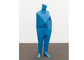 Urban Landscape Blue Painted Stainless Steel 3D Man Statue
