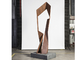 200cm Height Corten Steel Crazy Balance Sculpture For Garden Decoration supplier
