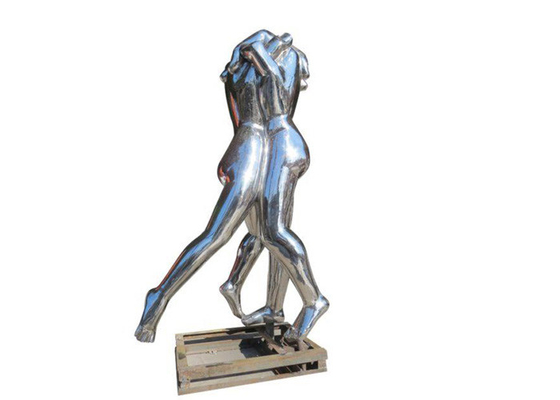 Modern Art Forged Stainless Steel Hand Sculpture Mirror Polished