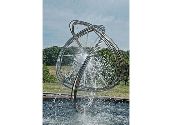 250cm Height Outdoor Decoration 316 Stainless Steel Water Fountain