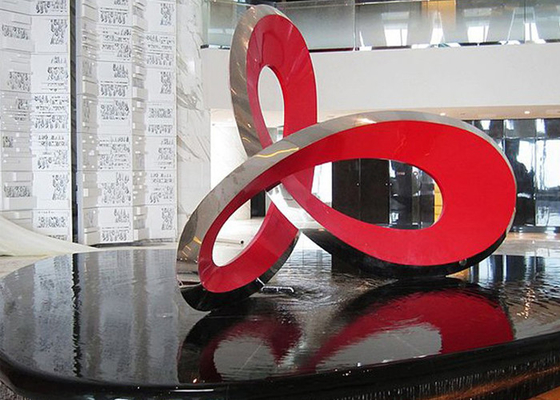 Custom Large Modern Public Art Stainless Steel Sculpture Commercial