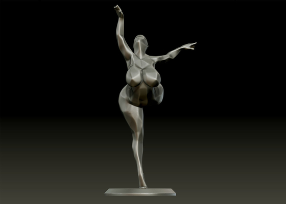 Contemporary Decoration Art Bronze Graceful Ballerina Sculpture