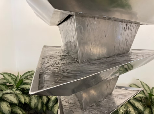 Public Decoration Outdoor Garden Water Fountain Stainless Steel Sculpture