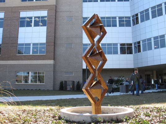 Rusty Decoration Outdoor Garden Water Fountain Corten Steel Sculpture