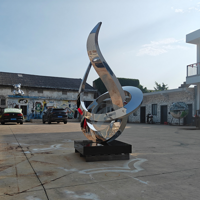 Stainless Steel Sculpture Factory | Custom Mirror Ribbon Art Manufacturer for Miami & Global Projects
