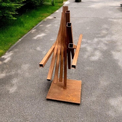 Abstract Outdoor Garden Metal Decoration Corten Steel Sculpture Metal Factory