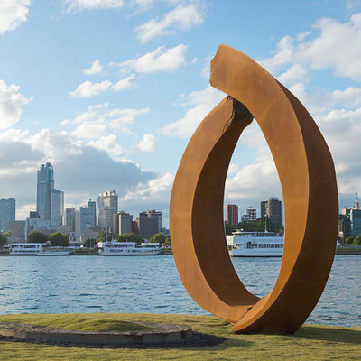 Good price Custom Rust Decorative Metal Art Modern Garden Corten Steel Sculpture from Professional Sculpture Factory online