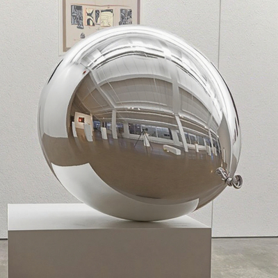 Modern Interior Gallery Art Decor Polished Stainless Steel Balloon Sculpture Made by Sculpture Factory