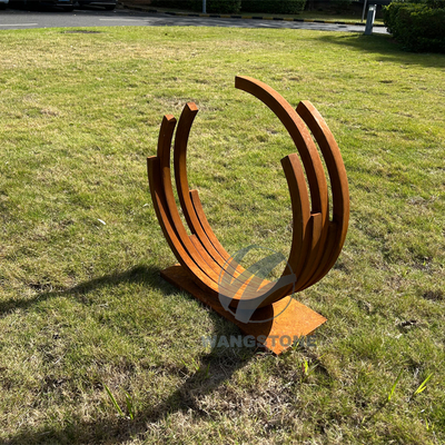 ARC Sculptures: Small-Scale Corten Steel Elegance for Garden & Desk