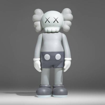 Statement Art Piece: Large Scale Fiberglass KAWS Sculpture for Collectors