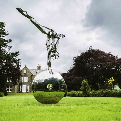 Good price Custom Landscape Modern Stainless Steel Statue for Decoration Exhibition online