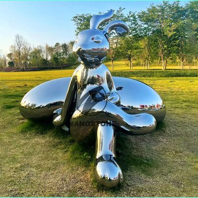 Cartoon Animal Character Sculpture Decoration Stainless Steel Mirror Polished Statue
