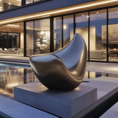 Abstract Bronze Sculpture, Large Outdoor Art Statue for Modern Garden