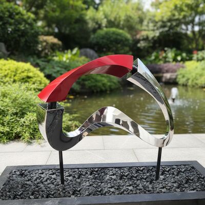 Custom Abstract Metal Art Stainless Steel Sculpture for Modern Garden & Landscape