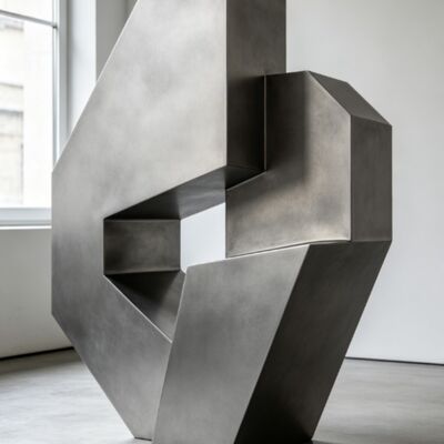 Good price Original Design Geometric Abstract Decorative Metal Stainless Steel Sculpture Custom Statue Outdoor Landscaping online