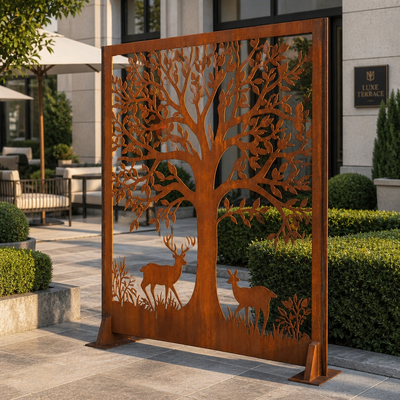 Weathering Steel Corten Steel Outdoor Garden Landscaping Art Sculpture