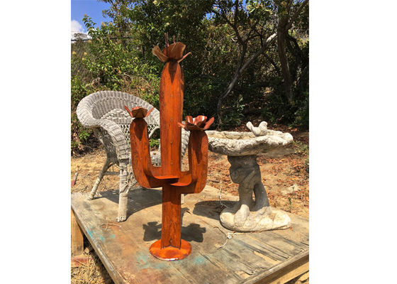 Garden Decorations Contemporary Outdoor Metal Sculpture Corten Steel Art