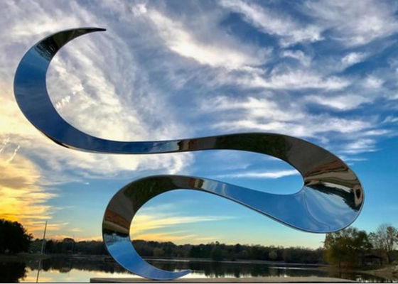 ODM Modern Polished Stainless Steel Abstract Sculpture
