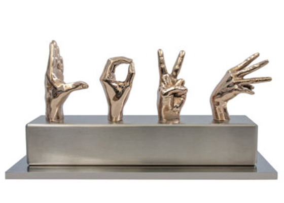 Modern Casting Bronze Actions Sculpture For Outdoor And Indoor Decoration