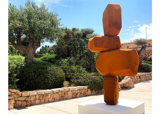 Rusty Corten Steel Abstract Metal Garden Sculptures